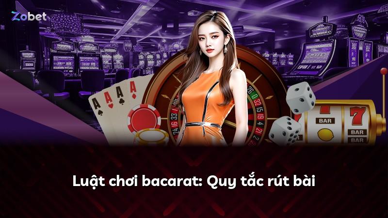 Luật chơi bacarat: Quy tắc rút bài