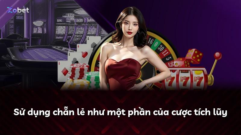 Sử dụng chẵn lẻ như một phần của cược tích lũy