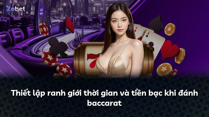 Thiết lập ranh giới thời gian và tiền bạc khi đánh baccarat
